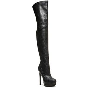 Steve Madden Leather Thigh Highs